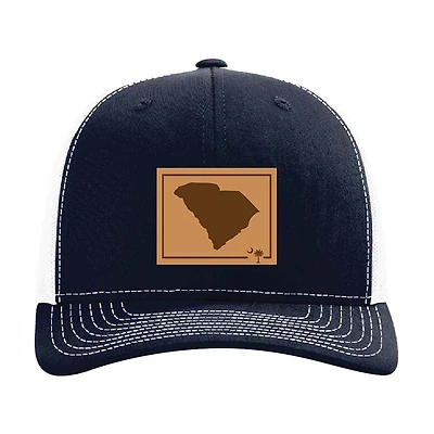 South Carolina Outline Trucker in Navy and White