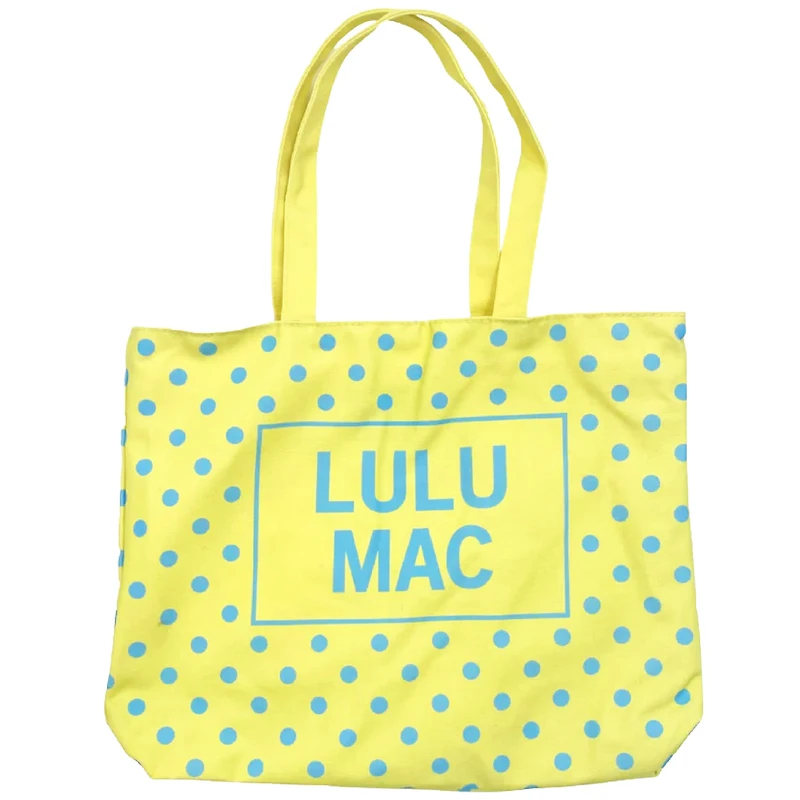Lulu Mac Polka Dot Canvas Tote Bag
