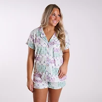 Floral Patchwork Pajama Set