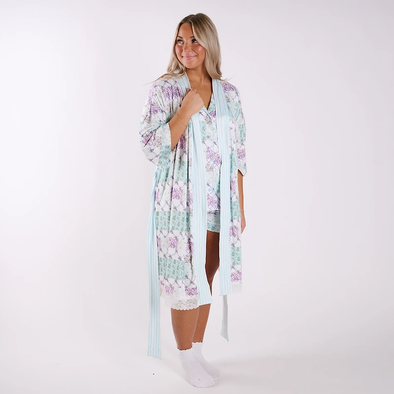 Floral Patchwork Robe