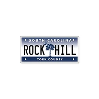 3 Inch Rock Hill License Plate Decal