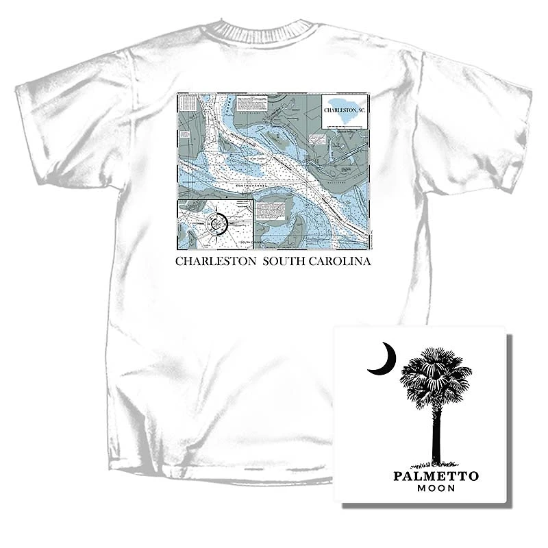Charleston Map Short Sleeve T-Shirt