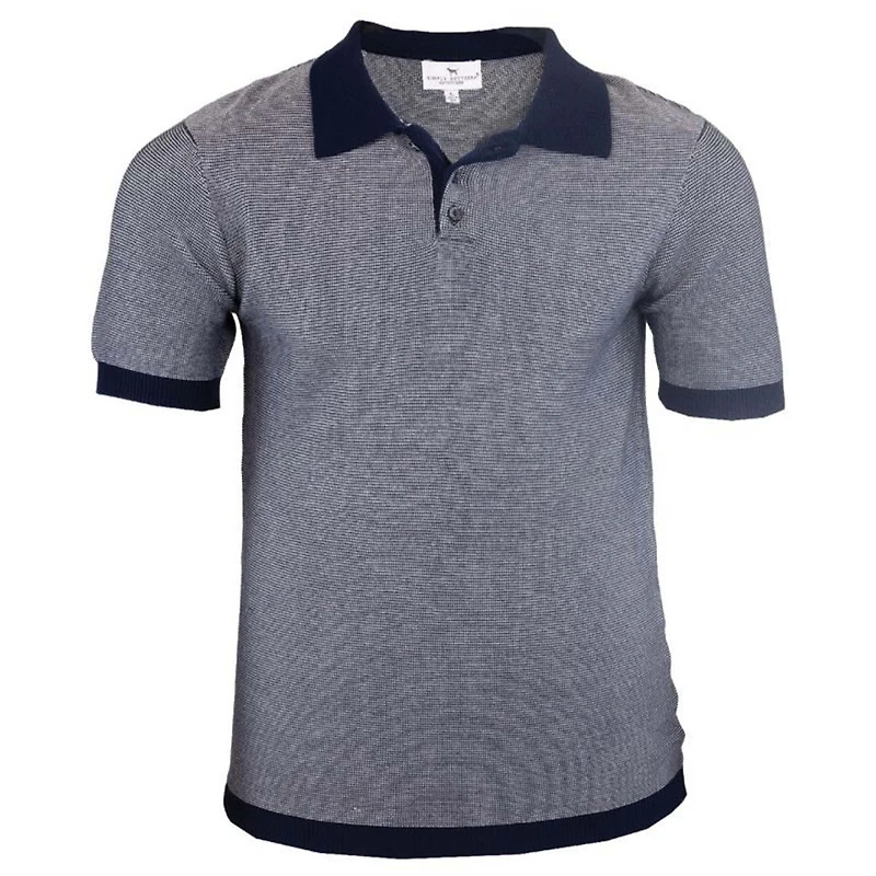 Men's Short Sleeve Sweater Polo