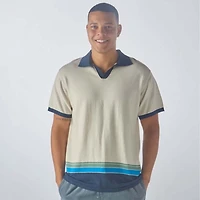 Men's Short Sleeve Sweater Polo