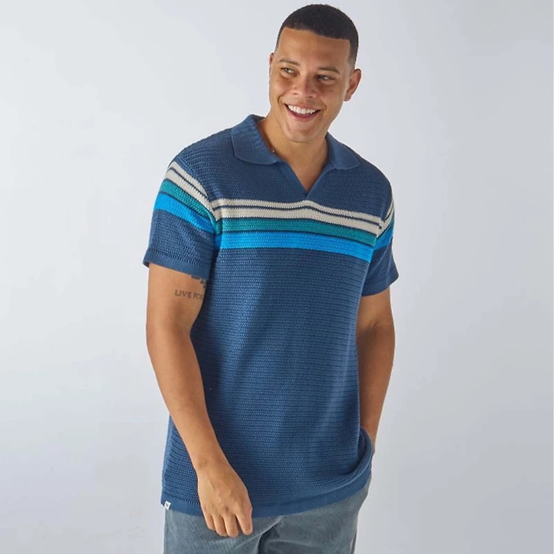 Men's Short Sleeve Sweater Polo