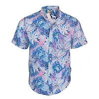 Men's Seersucker Button Down Shirt
