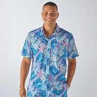 Men's Seersucker Button Down Shirt