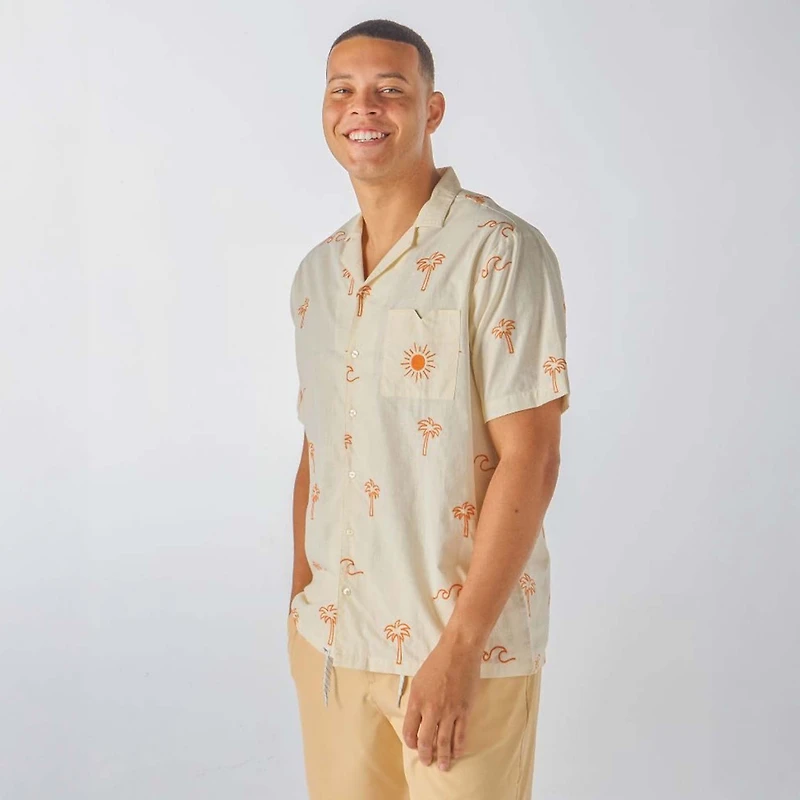 Men's Vacation Button Down Shirt