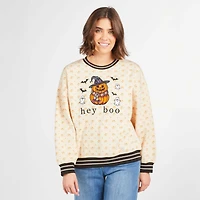 Hey Boo Floral Crewneck Sweatshirt