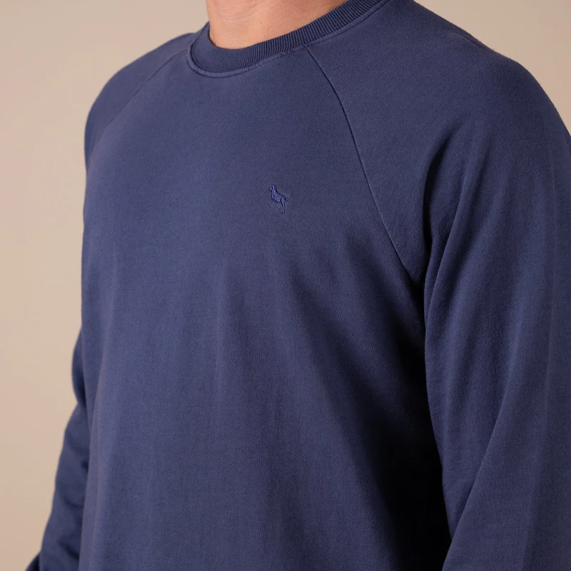 Men's Crewneck Sweatshirt Washed Navy