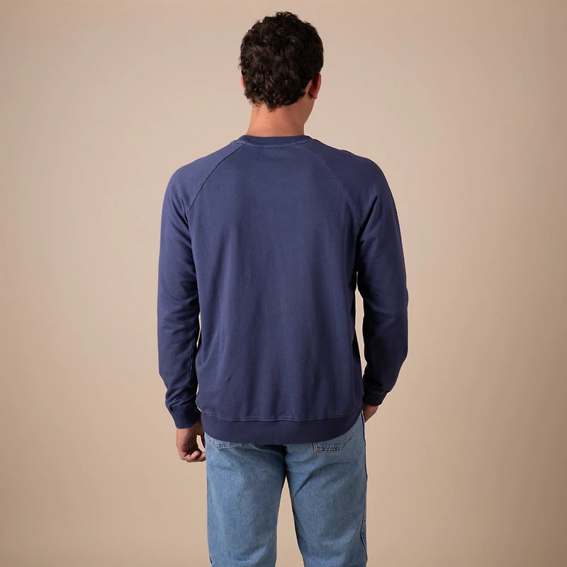 Men's Crewneck Sweatshirt Washed Navy