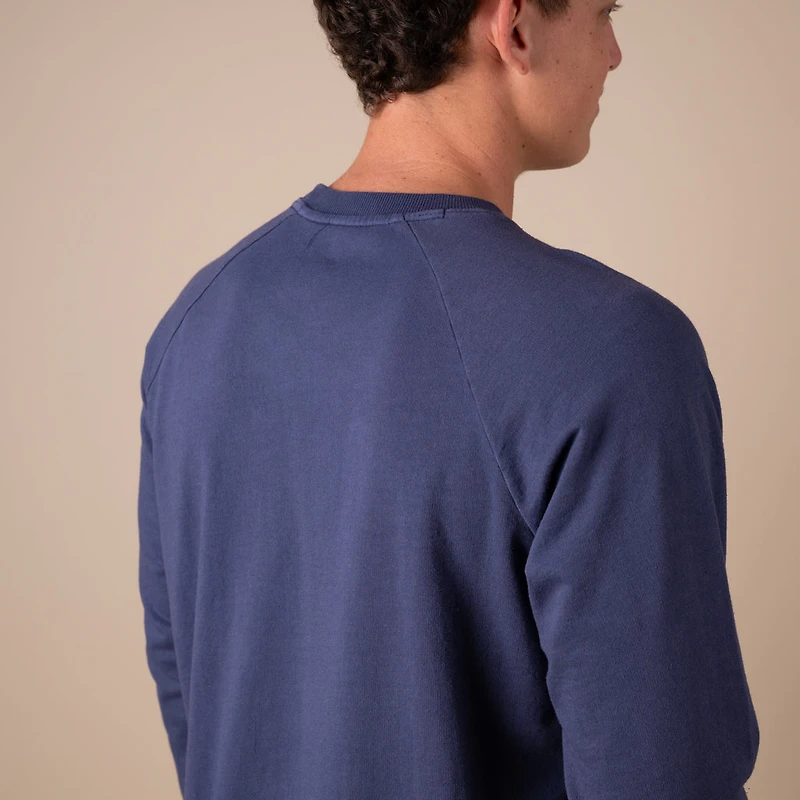 Men's Crewneck Sweatshirt Washed Navy