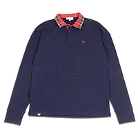 Men's Rugby Long Sleeve Polo Navy
