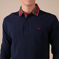Men's Rugby Long Sleeve Polo Navy