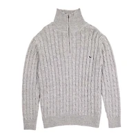 Men's Grey Quarter Zip Pullover