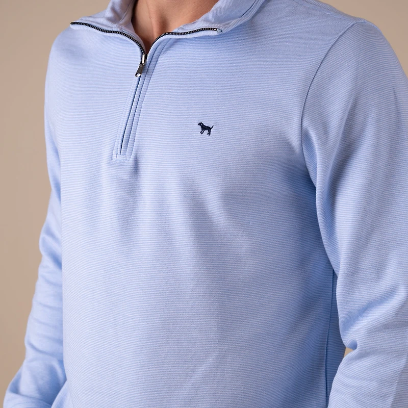 Men's Light Blue Quarter Zip Pullover
