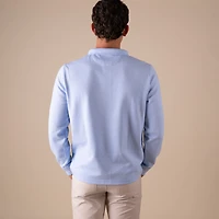 Men's Light Blue Quarter Zip Pullover