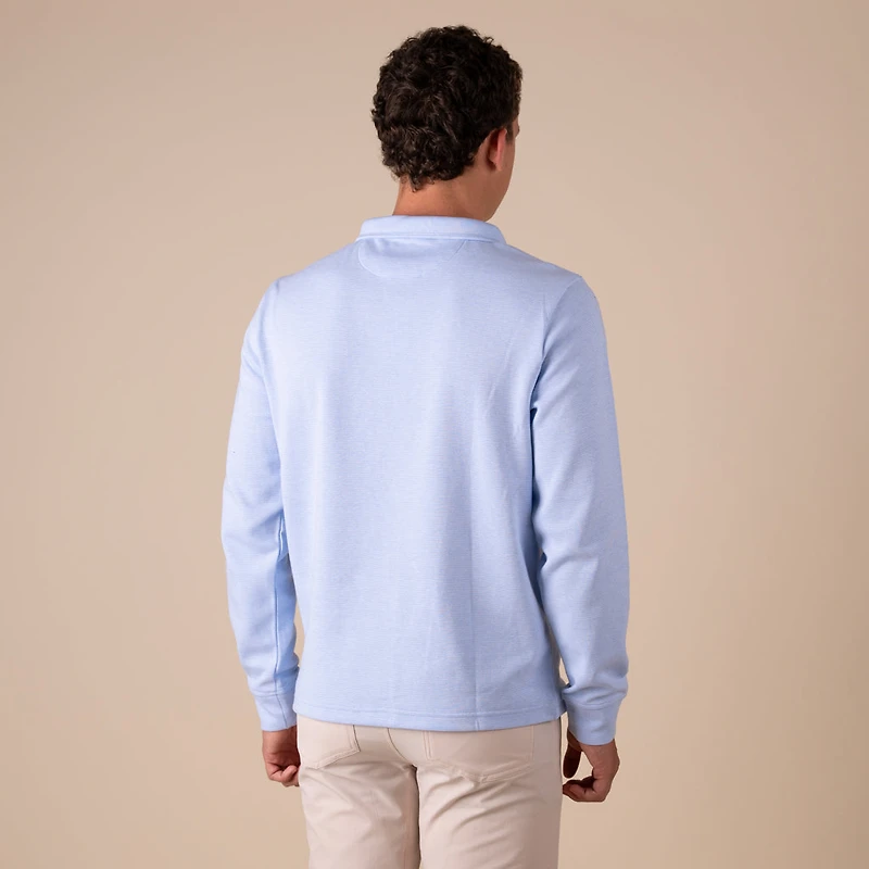 Men's Light Blue Quarter Zip Pullover