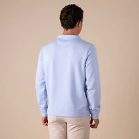Men's Light Blue Quarter Zip Pullover