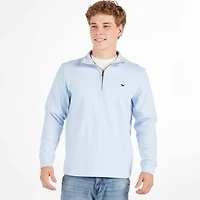 Men's Light Blue Quarter Zip Pullover