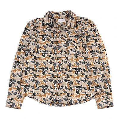 Men's Camo Brushed Fleece Shacket