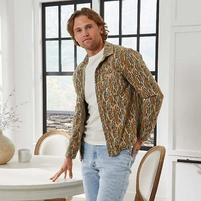 Men's Tree Camo Brushed Fleece Shacket