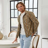 Men's Tree Camo Brushed Fleece Shacket