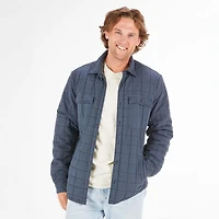 Men's Navy Blue Quilted Hunter Shacket