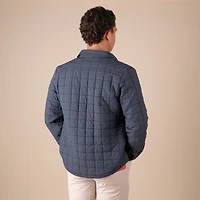 Men's Navy Blue Quilted Hunter Shacket