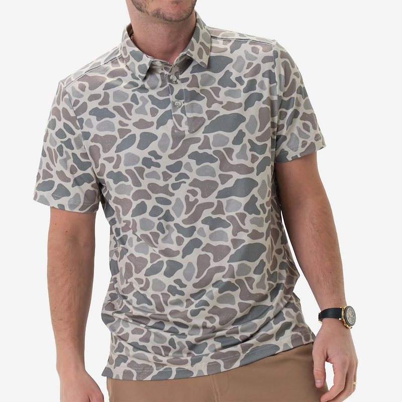 Classic Deer Camo Performance Polo