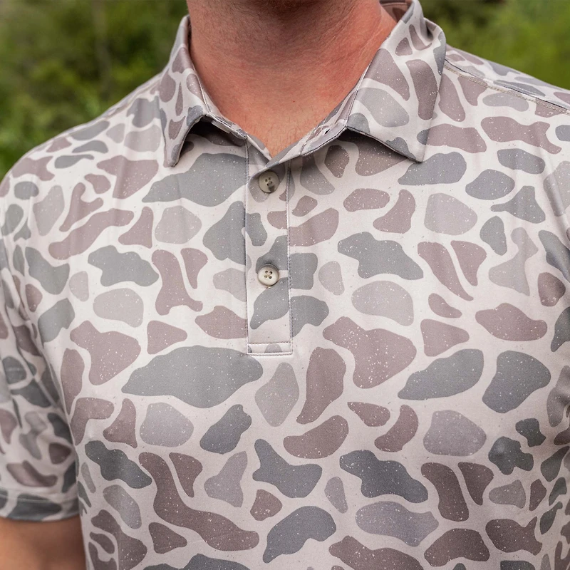 Classic Deer Camo Performance Polo