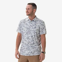 White Camo Performance Polo