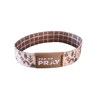 Tap To Pray Wristband Prairie Plaid