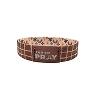 Tap To Pray Wristband Prairie Plaid