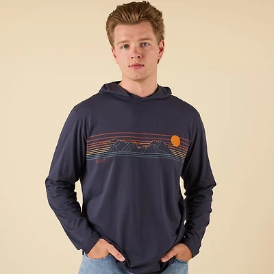Mountain Adventure Hooded Long Sleeve T-Shirt