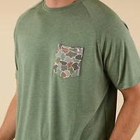 Heather Blend Crewneck Short Sleeve T-Shirt Pine