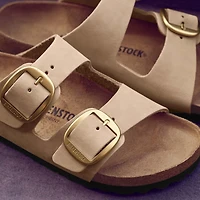 Women's Arizona Leather Big Buckle Sandals Sandcastle