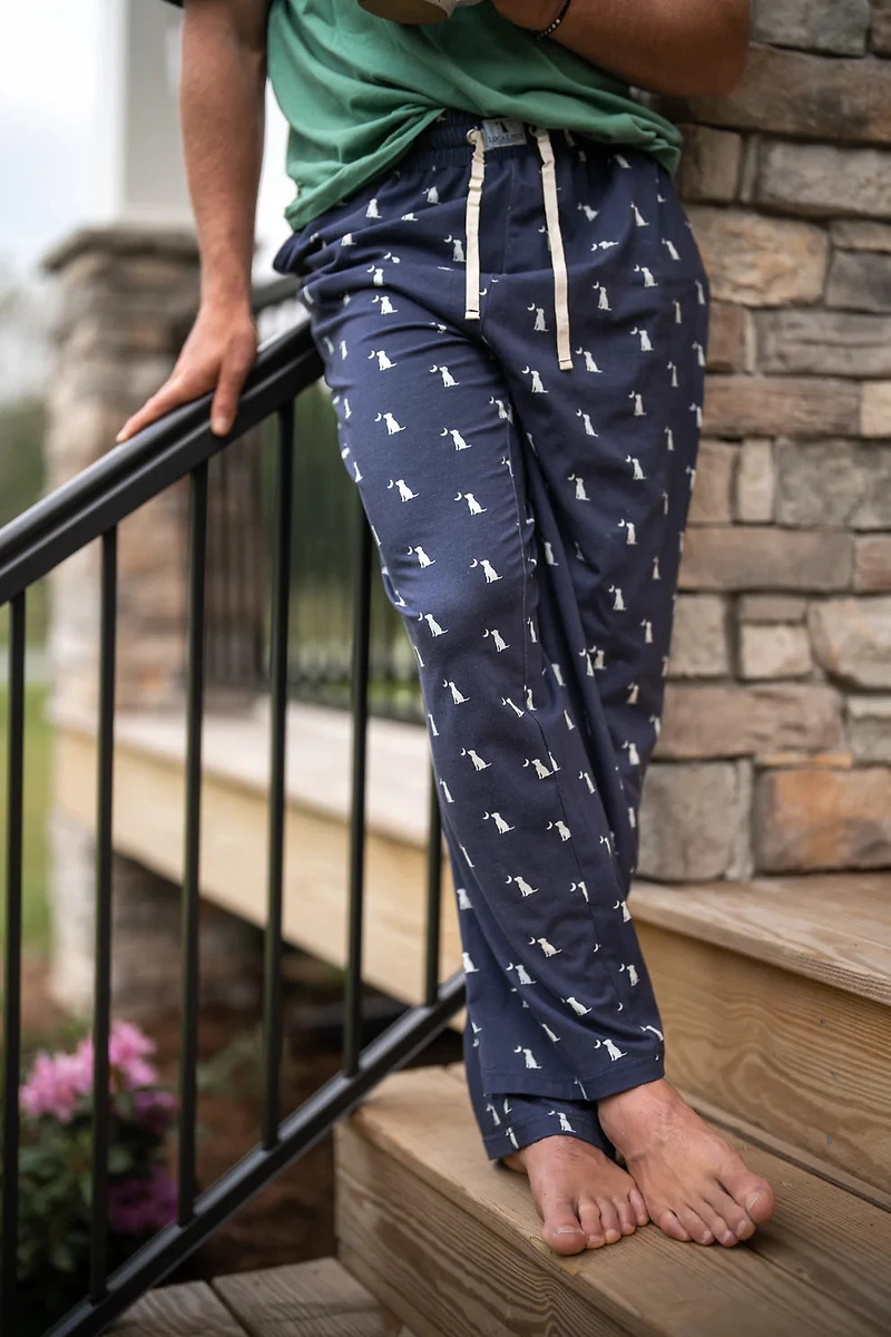 Men's Dog and Moon Pajama Pants