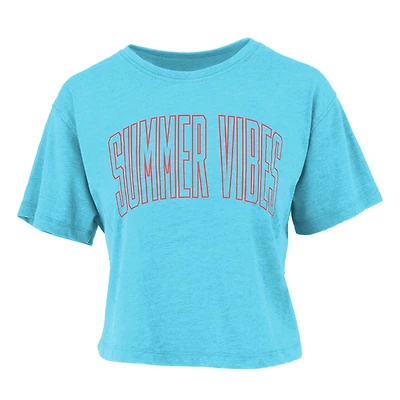 Summer Vibes Short Sleeve Crop T-Shirt
