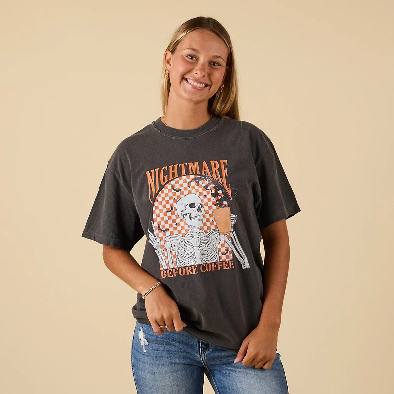 Nightmare Before Coffee Short Sleeve T-Shirt