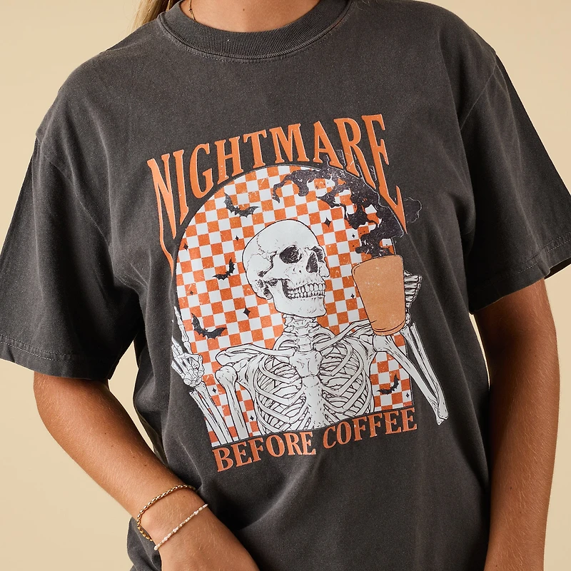 Nightmare Before Coffee Short Sleeve T-Shirt
