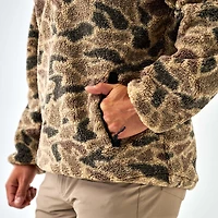 Men's Sherpa Quarter Zip Pullover Rocky Mountain Camo