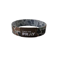Tap To Pray Wristband Classic Sage River Rock Camo