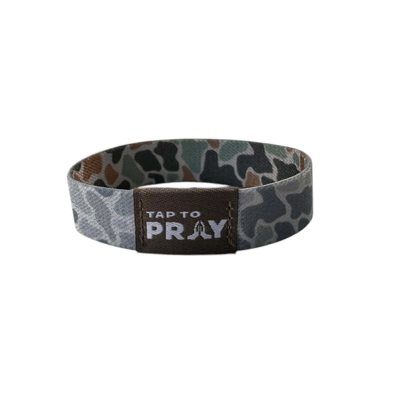 Tap To Pray Wristband Classic Sage River Rock Camo