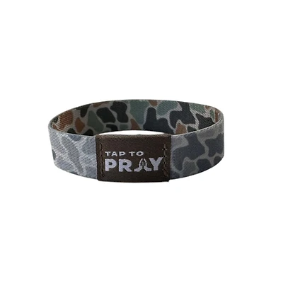 Tap To Pray Wristband Classic Sage River Rock Camo
