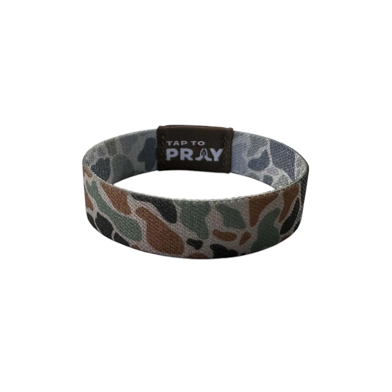 Tap To Pray Wristband Classic Sage River Rock Camo