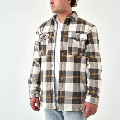 Men's Shacket Coyote Plaid