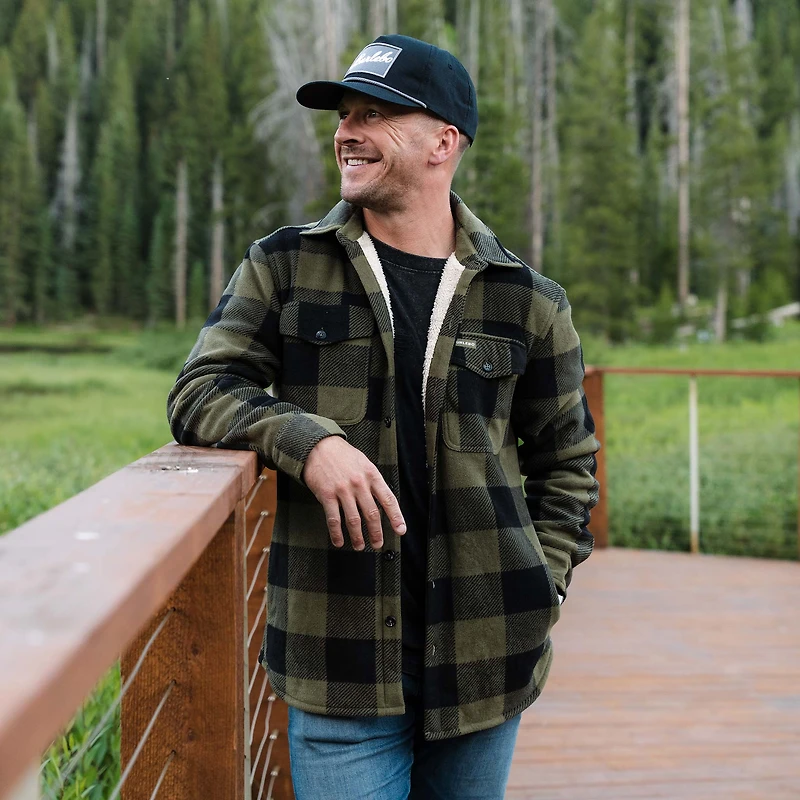 Men's Shacket Mallard Green Plaid