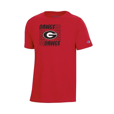 Youth UGA Square Mascot Short Sleeve T-Shirt