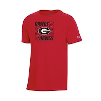 Youth UGA Square Mascot Short Sleeve T-Shirt
